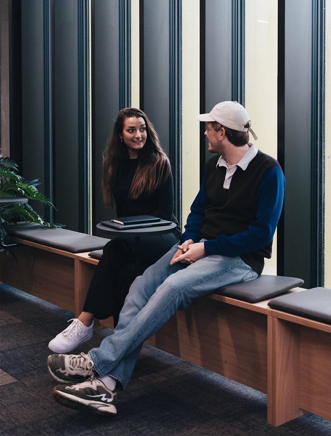 coworkers-talking-sitting