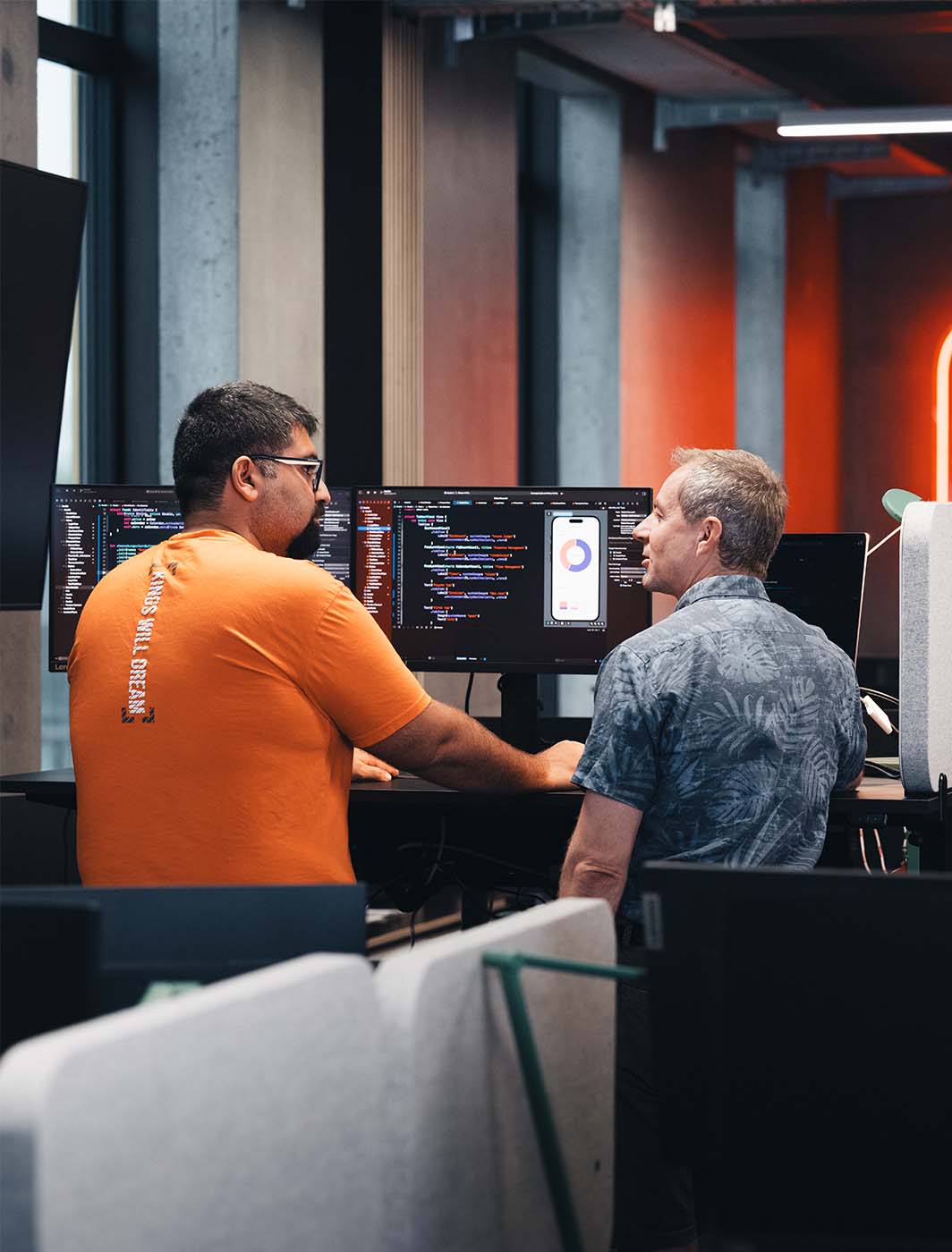 coworkers-working-on-app